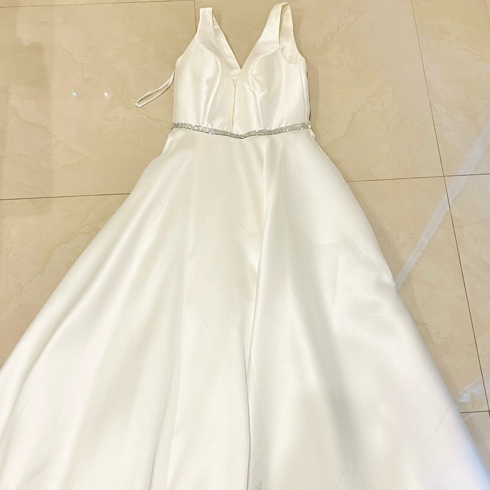White May Queen gown